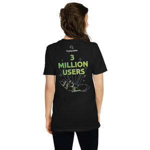 3 Million Users Short-Sleeve Unisex T-Shirt