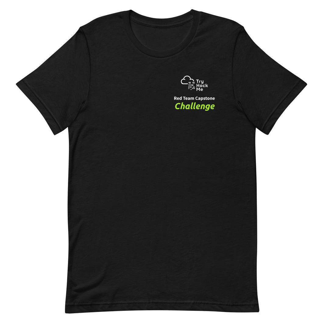 Red Team Capstone Challenge Unisex T-Shirt (RTC logo back)